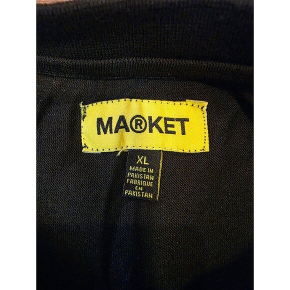 Market Studios Skeleton Dunk Till Death T-Shirt Mens SZ XL Black Graphic Tee - Picture 3 of 7